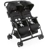 Image de Chicco OHlalà Poussette Double Tandem, Légère Inclinable et Pliable, pour Jumeaux dès la Naissance jusqu’à 15 kg, Fermeture Compacte, Housse de Pluie Incluse, Capote Extensible   Noir en occasion ou reconditionné