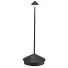 Image de Zafferano, Pina, Lampe de Table Rechargeable et Sans Fil avec Contrôle Tactile, Utilisable également comme Lampe d'Extérieur, Dimmer, 2200-3000 K, Hauteur 29 cm, Couleur Noir en occasion ou reconditionné
