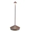 Image de Zafferano, Pina, Lampe de Table Rechargeable et Sans Fil avec Contrôle Tactile, Utilisable également comme Lampe d'Extérieur, Dimmer, 2200-3000 K, Hauteur 29 cm, Couleur Corten en occasion ou reconditionné