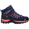Image de CMP - Rigel Mid Wmn WP - Chaussures randonnée femme Blue / Hibiscus - 38