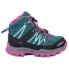 Image de CMP - Kids Rigel Mid WP - Chaussures randonnée enfant Lake / Pink Fluo - 35