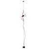 Image de Flos Parentesi Lampe suspendue à intensité variable avec éclairage direct et design de A. Castiglioni et P. Manzù, lampe d'intérieur avec câble de 4000 mm, 220 250 V, 150 W, couleur rouge en occasion ou reconditionné