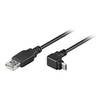Image de - Câble USB - Micro-USB de type B (M) pour USB (M) - USB 2.0 - 1.8 m - connecteur à 90 ° - noir