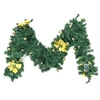 Image de Rotin artificiel 2.7m guirlande lumineuse LED bande suspendue décor - Or