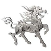 Image de Puzzle 3D en métal pour adultes - Kirin - Argent