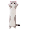 Image de Animal en peluche chat 70cm pour enfants - Gris