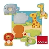 Image de Goula Puzzle Bubble animaux de la jungle bois 4 pièces