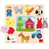 Image de Puzzle en bois Goula Granja Multicolore 28x28x2 cm 637140
