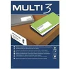 Image de Etiquettes adhésives MULTI 3 500 Volets 105 X 74 mm Blanc 210 x 297 mm