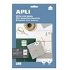 Image de APLI Home - Adhésif permanent - blanc - 48.5 x 25.4 mm 440 étiquette(s) (10 feuille(s) x 44 dossier avec eurohole - étiquettes