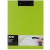 Image de Porte-bloc - Pour documents A4 - Avec rabat - Clip métal noir - PVC - Vert