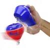 Image de Jeu de 2 toupies avec lanceur électrique Chicos Bleu 21x25x7 cm 729023