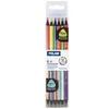 Image de 6 Crayons bicouleur 12 couleurs fluo et métal