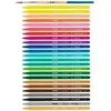 Image de Étui en métal dessin 24 lèvres aquarelles avec pinceau Milan Multicolore 1,5x21x18,5 cm 147093