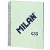 Image de Cahier - A4 - Avec spirales - Lignes - 80 feuilles - Couverture rigide - Vert