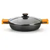 Image de Casserole Braisogona_A270524 Ø 24 cm Noir Métal Aluminium forgé Aluminium fondu 5 L
