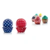 Image de 735903 capsule cupcake violette + rouge à pois(50+50 pcs)
