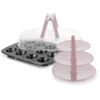 Image de Ibili Moule à Muffins 12 Cavités Avec Couvercle Et Support One Size