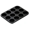 Image de Plaque 12 muffins moka - - Noir - Acier