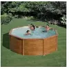 Image de Piscine ronde acier Pacific imitation bois - 3,50 x 1,20 m