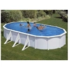 Image de Piscine acier blanc Fidji ovale 7,44 x 3,99 x 1,22 m - Gré