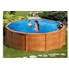 Image de Piscine acier aspect bois Mauritius ronde 4,80 x 1,32 m - Gré
