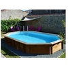 Image de Piscine bois Safran 6,20 x 3,95 x 1,36 m - Gré