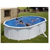 Image de Piscine acier blanc Bora Bora ovale 5,27 x 3,27 x 1,22 m - Gré