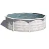 Image de Piscine ronde acier Ø3,20m x H: 1,22m - Imitation bois Nordique Filtration à sable