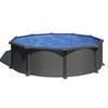 Image de Piscine acier gris anthracite Juni ronde 4,80 x 1,32 m - Gré