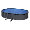 Image de Piscine acier gris anthracite louko ovale 5,27 x 3,27 x 1,22 m - gré