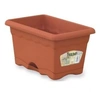 Image de jardiniere rectangulaire oe 50 x 20 cm avec plateau - terracotta
