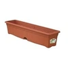 Image de Jardiniere rectangulaire Ø 80 X 20 cm avec plateau - Terracotta