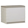 Image de Coffre 260L Interieur/Exterieur Fonctionnel et Esthetique Cadenassable avec Roulettes Beige