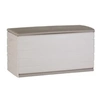 Image de Coffre 350L Interieur/Exterieur Fonctionnel et Esthetique Cadenassable avec Roulettes Beige