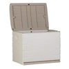 Image de Boîte de rangement extérieure 190 L beige taupe verrouillable