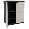 Image de Meuble bas de rangement TITANIUM 70x44x88 cm Beige/Noir