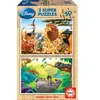 Image de Puzzle de 2 x 50 pièces amis en bois Disney Multicolore 32x22x5 cm 641012