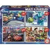 Image de 4 puzzles Pixar Nemo Monstres et Cie Cars Toys Story