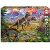 Image de EDUCA - Puzzle - 500 RENCONTRE ENTRE DINOSAURES