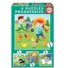 Image de EDUCA - Puzzle Progressif Animaux Ferme
