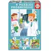 Image de Puzzle progressive de 2-16-20-25 pièces Educa Borras When I Grow Up I Want to Be Multicolore 16x16 cm 8412668171466