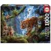Image de Puzzle de 1000 pièces Educa Tigres En Arbol Multicolore 27x37x5,8 cm 641962