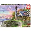 Image de Puzzle de 1000 pièces Educa Faro En Rock Bay Multicolore 48x68x6 cm 641968
