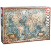 Image de Educa - Puzzle de 8000 pièces pour Adultes | Mappemonde Historique. Comprend Un Service de pièce Perdue au Stock d'échappement (18017) en occasion ou reconditionné