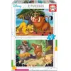 Image de Lot de 2 puzzles avec 20 pièces animaux Disney Disney Multicolore 21,7x31,6x4,6 cm 637222