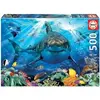 Image de Puzzle de 500 pièces Educa Gran Tiburón Multicolore 24x33x5 cm 634211