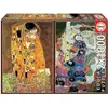 Image de Puzzle de 2 x 1000 pièces Educa Klimt Multicolore 30x43x5 cm 634226