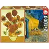 Image de Puzzle de 2 x 1000 pièces Educa Van Gogh Jaune 43x30x6 cm 634099