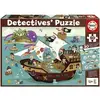 Image de Puzzle de 50 pièces Educa Detectives Piratas Multicolore 21x32x5 cm 636277